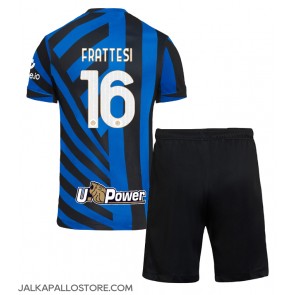 Inter Milan Davide Frattesi #16 Kotipaita Lapsille 2024-25 Lyhythihainen (+ shortsit)